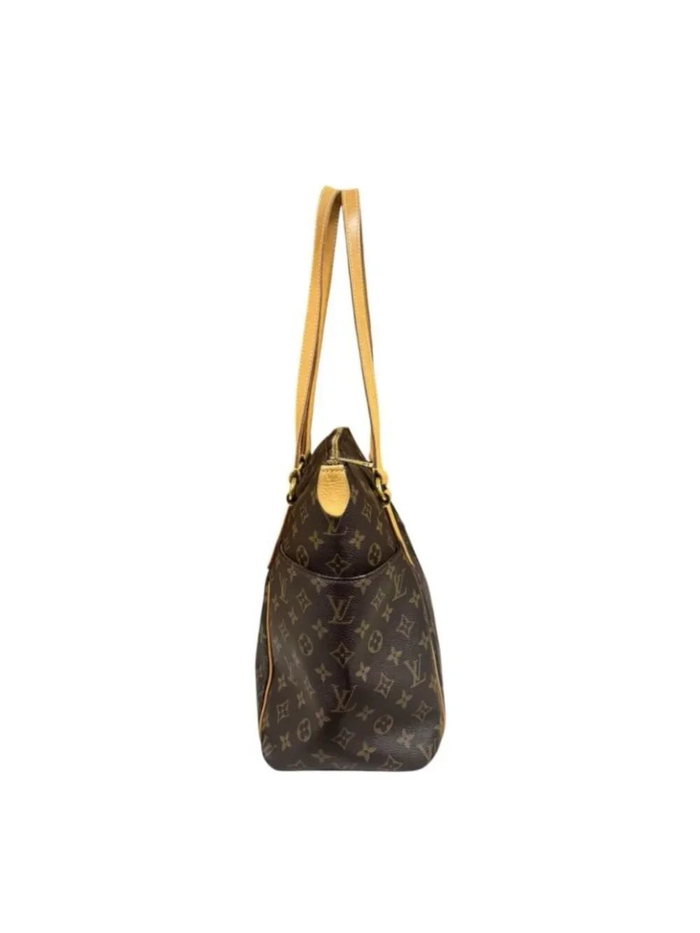 Louis Vuitton Totally MM Monogram Shoulder Bag Canvas Brown